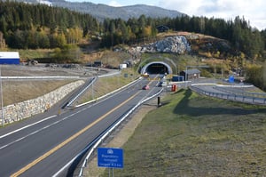 E16 the Bagnskleiv tunnel