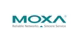 The Moxa logo, green text on white background. Moxa and Hatteland Technology have shared a close partnership for almost two decades.