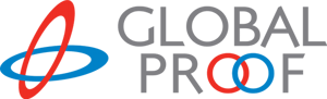 This is an illustration of the Global Proof logo. It is one of the brands Hatteland Technology partners with.