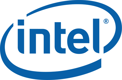 This is an illustration of the Intel logo. It is one of the brands Hatteland Technology partners with.