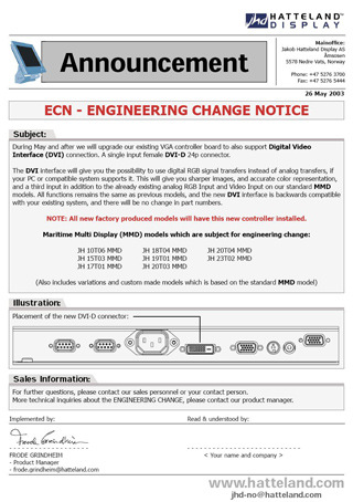 DVI - Engineering Change